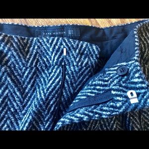 NWOT ZARA High-Waisted Wide Leg Wool Pants Trouser